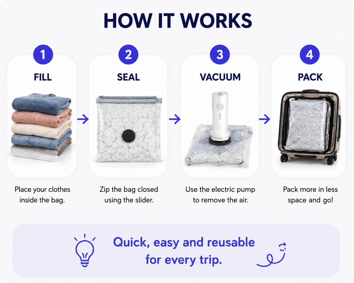 PackEase™ 15-Piece Vacuum Storage Set